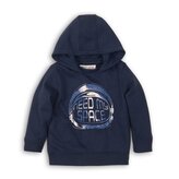 Mikina chlapecká s kapucí, Minoti, TB FLEECE HOODY 1, tmavě modrá - 86/92