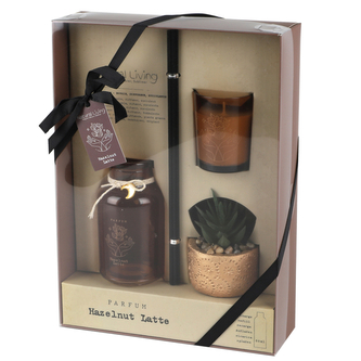 DOCHTMANN Dárková sada difuzér, svíčka a rostlina