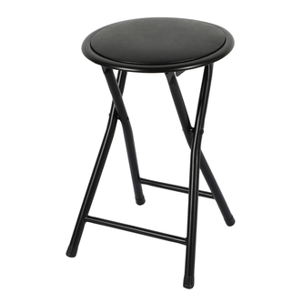 DOCHTMANN Skládací stolička černá 30x45cm