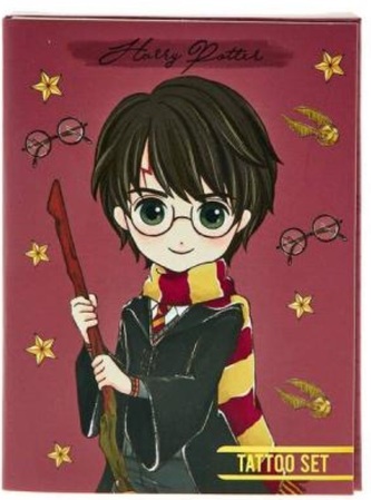 Tetování Harry Potter, 4 druhy v krabičce Postava: Harry Potter
