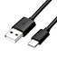 Logo USB kabel (2.0), USB A samec - USB C samec, 1m, černý, blistr, DOPRODEJ