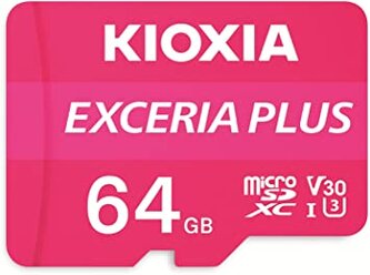 Kioxia Paměťová karta Exceria Plus (M303), 64GB, microSDXC, LMPL1M064GG2, UHS-I U3 (Class 10)