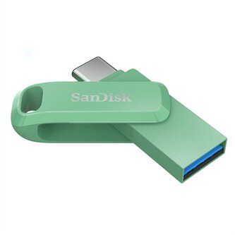 SanDisk Flash Disk 128GB Ultra Dual Drive Go, USB-C 3.2, Zelená