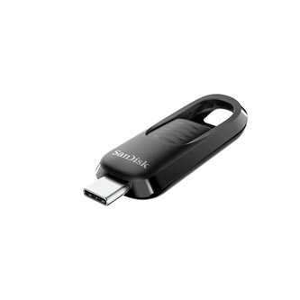 SanDisk Flash Disk 64GB Ultra Slider, USB-C 3.2, Černá