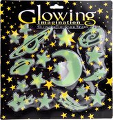 Fluorescenční samolepky Vesmír