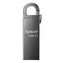 Apacer USB flash disk, USB 3.0, 16GB, AH15A, stříbrný, AP16GAH15AA-1, USB A, s karabinkou