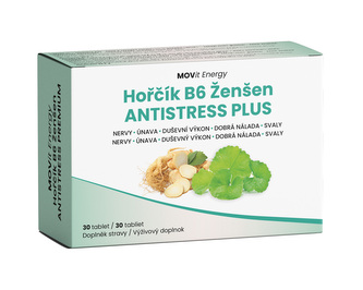 MOVit Hořčík - Ženšen Anti-Stress PREMIUM 30 tbl. MOVit Hořčík - Ženšen Anti-Stress PREMIUM 30 tbl.