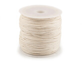 Šňůra bavlněná Ø0,8 mm voskovaná - 1 ks - 2 režná světlá