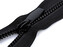 Kostěný zip No 5 délka 60 cm kulaté zoubky - 1 ks - 322 černá