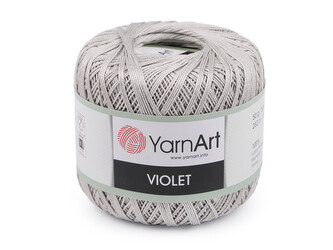 Bavlněná příze háčkovací Violet 50 g - 1 ks - 13 (4920) šedá holubí