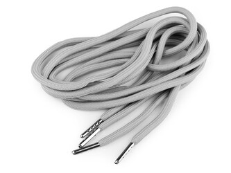 Oděvní šňůra s koncovkami do kapucí, délka 130 cm - 100 ks - 5 šedá světlá