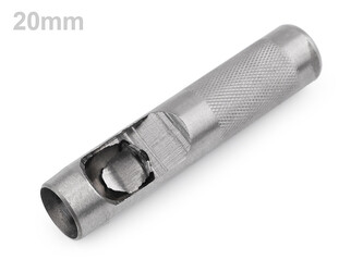Výsečník / děrovač na látky Ø14;17;18;19;20;22 mm - 1 ks - 20 mm nikl Výsečník / děrovač na látky Ø14;17;18;19;20;22 mm - 1 ks - 20 mm nikl