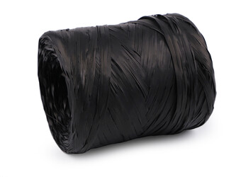 Lýko rafie k pletení tašek - syntetické, šíře 10 mm - 1 ks - 8 (45) černá