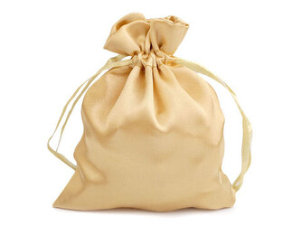 Dárkový pytlík 9x11 cm saténový - 100 ks - 1 zlatá