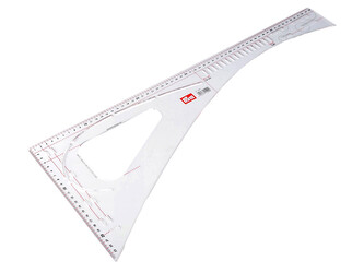 Krejčovský příložník / pravítko Prym délka 60 cm - 1 ks - transparent