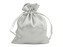 Dárkový pytlík 9x11 cm saténový - 100 ks - 4 stříbrná světlá