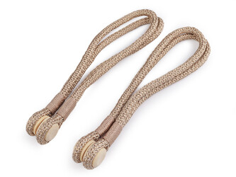 Dekorační úvaz / šňůra na závěsy s magnetem - 2 ks - 2 béžová