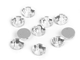 Broušené kamínky našívací Ø10 mm - 60 ks - crystal