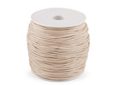 Šňůra bavlněná Ø1,5 mm voskovaná - 1 ks - 37 béžová světlá
