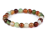 Náramek achát multicolor, syntetický minerál - 1 ks - achát multicolor