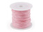 Šňůra bavlněná Ø1 mm voskovaná - 1 ks - 15 růžová nejsv.