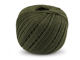 Bavlněná příze macrame Ø2 mm rozčesávací - 1 ks - 12 zelená