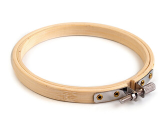 Vyšívací kruh bambusový Ø10 cm - 1 ks - buk