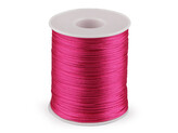 Saténová šňůra Ø1 mm - 1 ks - 27 růžová pink