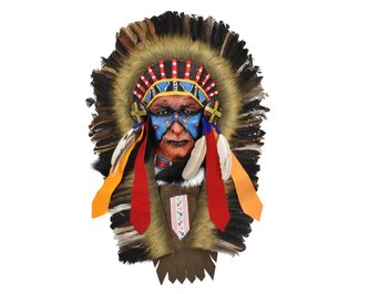 Závěsná dekorace Indiánský náčelník 60 cm - var. D