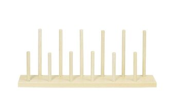 Drewniany stojak na pacynki kukiełki Goki