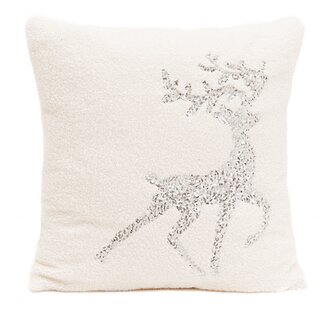 Vánoční polštář | NIKO | se sobem | 45x45 cm | 831244