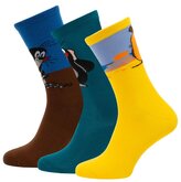 Dětské ponožky Krteček: Show s myší set 3 párů (EU 29-34)