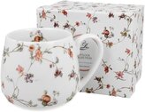 hrnek 430ml baňatý SAFA kytičky, porcelán, DB