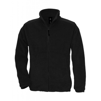 Fleecová mikina B&C Outdoor Full Zip - černá, M