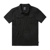 Košile Brandit Jersey Poloshirt Jon 1/2 - černá, 7XL