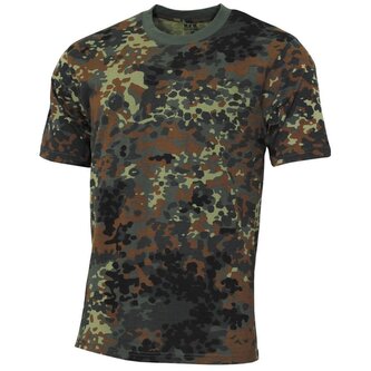 Tričko dětské MFH Basic - flecktarn, 134/140