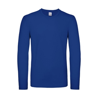 Triko s dlouhým rukávem B&C LSL - modré, XL