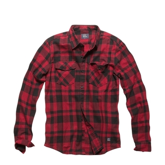 Košile Vintage Industries Austin - červená, XL