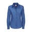 Košile dámská B&C Oxford s dlouhým rukávem - modrá, XXL