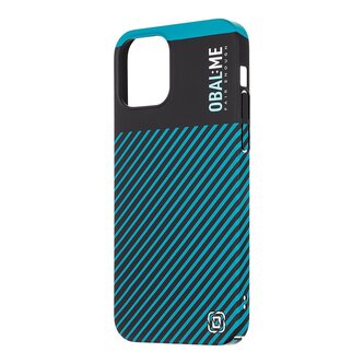 OBAL:ME Flossy Stripes Kryt pro Apple iPhone 12/12 Pro Black/Teal