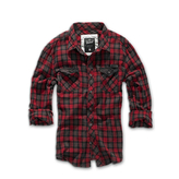 Košile Brandit Checkshirt Duncan - červená, L