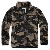 Bunda fleecová Brandit Teddyfleece Troyer - darkcamo, XL