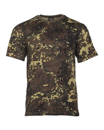 Maskáčové tričko s krátkým rukávem - flecktarn, 6XL