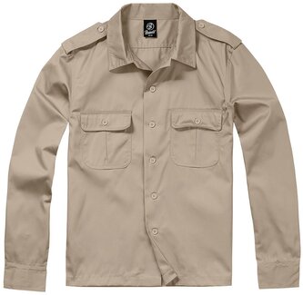 Košile Brandit US Hemd 1/1 - béžová, 5XL