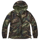 Bunda Brandit Ladies Summer Windbreaker Frontzip - woodland, M
