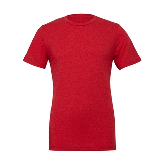 Tričko Bella Triblend Crew Men - světle červené, XL