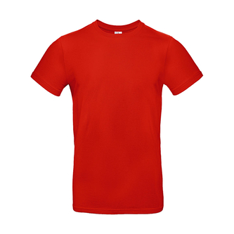 Triko pánské B&C E190 T-Shirt - středně červené, XXL