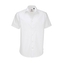 Košile pánská B&C Elastane s krátkým rukávem - bílá, M