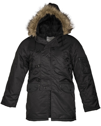 US letecká parka N3B - černá, XS