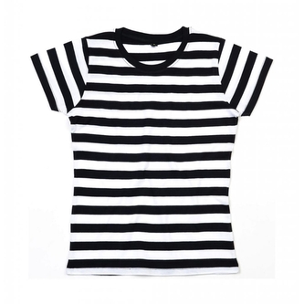 Pruhované triko Mantis Lines Ladies - černé-bílé, S